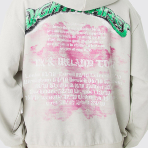 Sudadera con capucha de lana ligera con estampado personalizado de fábrica 2025 para Hombres estilo Hip Hop de gran tamaño personalizado de talla grande Anti-Shrink - Product Image 6