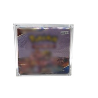 Boîte de protection en acrylique pour booster de collection, avec couvercle magnétique coulissant, qualité ultra premium, vente en gros directe usine