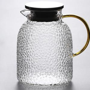 Carafe en verre gravée de luxe moderne pour eau, jus, vin - Faite à la main, capacité supérieure à 1L, décoration de table pour les fêtes - Product Image 4