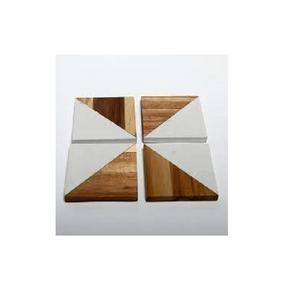 Tasse de sous-verre de luxe avec incrustation d'os véritable et forme carrée pour ustensiles de cuisine - Product Image 1