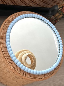 Miroir de salle de bain rotatif en acier inoxydable - Miroir de courtoisie mural extensible et réglable avec cadre métallique - Product Image 4