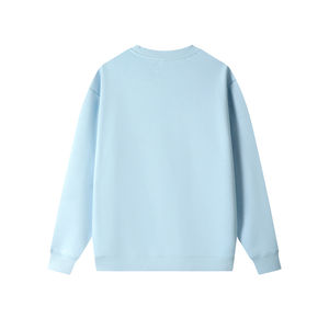 Sweat-shirt à col rond pour hommes avec logo personnalisé Sweat-shirt en coton de couleur unie le plus vendu de l'usine ODM Supply Motif imprimé - Product Image 2