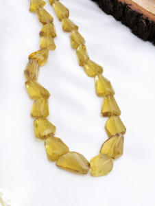 Collar de Cuarzo Amarillo de 16 Pulgadas, Piedra Preciosa Natural para la Elaboración de Joyería Fina - Product Image 2