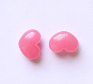 ต่างหูคริสตัลโอปอลสีชมพูสังเคราะห์รูปหัวใจ15X11X8คู่อัญมณีหลวมประมาณขนาดสำหรับต่างหูสร้อยคอลูกปัด - Product Image 6