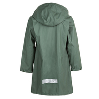 Imperméable long unisexe de haute qualité avec fermeture éclair, logo personnalisé, 100 % polyester, imperméable, coupe-vent, manteau décontracté