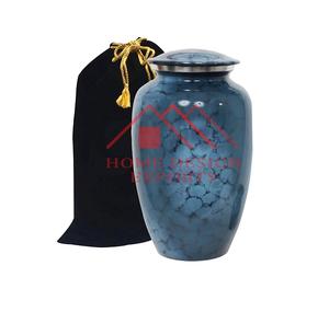 Jarrón de urnas de metal hecho a mano con acabado pintado a mano, jarrón de urnas para cenizas humanas para adultos - Product Image 4