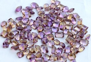 Piedra Preciosa de Ametrino 100% Natural de Calidad AA, Forma Cuadrada, Certificada por Terceros, Piedra Suelta Tallada, Minas Gerais, para Joyería - Product Image 4