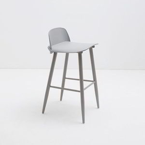 GBANK001 High <b>Bar</b> <b>Stool</b> Modern Design Fabric Seat with Metal Legs and Plastic Back Various Colors for Kitchen or Home <b>Bar</b> Use - Product Image 2