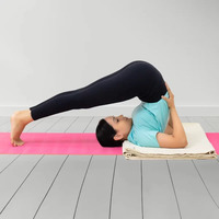 Manta de Yoga de algodón orgánico Iyengar, manta restaurativa ecológica tejida a mano para relajación y meditación, estilo moderno Simple