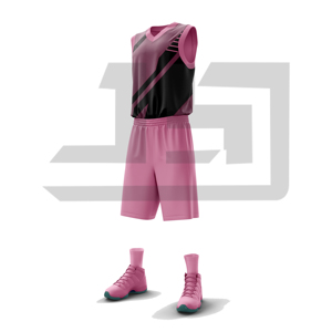 <b>Elite</b> Basketball Training Kit Sublimation Printed Sleeveless Jersey Athletic Shorts Set for Unisex Adults 100% Polyester - Product Image 2
