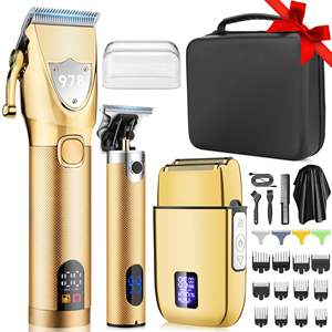 Afeitadora Eléctrica Profesional para Hombre, Recargable, con Batería, Recortadora para Barba, con Carga USB - Product Image 3