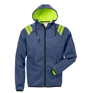 Hi Viz <b>Vis</b> <b>High</b> Visibility ANSI Class 2 Reflective Waterproof 100% Cotton Customized Logo Hoodie Pullover <b>Fleece</b> - Product Image 1