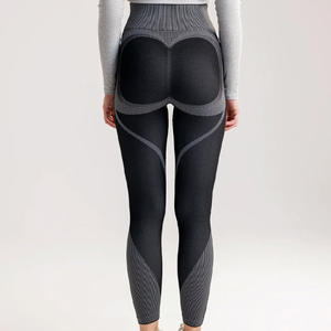 ชุดกางเกงโยคะออกกำลังกายเอวสูงสำหรับผู้หญิงเลกกิ้งออกกำลังกายไร้รอยต่อระบายอากาศได้พิมพ์ลายศิลปะ - Product Image 2