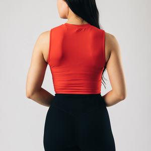 OEM Spandex Algodón Secado rápido Transpirable Sin mangas Color sólido Entrenamiento Ropa activa Camiseta sin mangas - Product Image 3