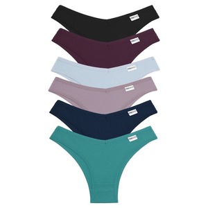 Casual Plain 100% Organic Cotton <b>Panties</b> Stylish Comfortable Custom <b>Panties</b> New Premium Women's Breathable <b>Panties</b> - Product Image 2