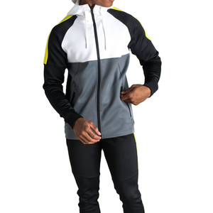 Promotionnel polaire hommes survêtement ensemble sports d'hiver élégant veste à glissière Jogging survêtement hommes à capuche survêtement pour hommes - Product Image 6
