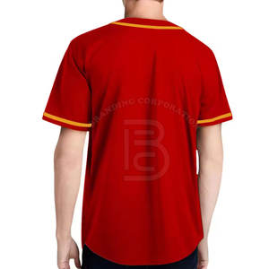 Nouveau design de maillots de baseball, logo personnalisé, prix de gros pour hommes, maillot de baseball respirant pour hommes - Product Image 2