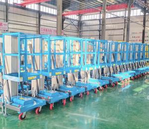 Échelle télescopique électrique de qualité supérieure certifiée CE ISO, 4-10 m, en alliage d'aluminium, à un mât, mobile verticale, capacité de 100 kg à 200 kg - Product Image 3