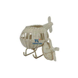 Recién llegado, cesta de juguete para helicóptero de ratán, cesta de ratán artesanal Natural, decoración de juguetes para niños, ventas al por mayor de Vietnam - Product Image 2