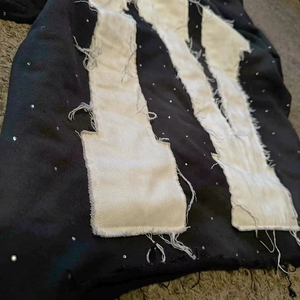 Sweats d'hiver à fermeture éclair lourds pour hommes personnalisés du fabricant Sweat à capuche Vintage en détresse avec patch de broderie lavé à l'acide-Vente en gros - Product Image 3