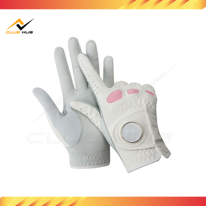 Venta al por mayor de guantes de golf de piel de oveja transpirables de alta calidad de diseño personalizado y logotipo de dedos completos de cuero desgaste OEM empaquetado - Product Image 5