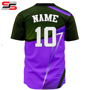 Livraison rapide Chemises unies de baseball personnalisées Maillot de baseball Tenue de baseball Maillot de baseball de sublimation pour hommes - Product Image 4