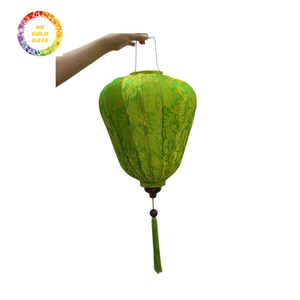 Linterna de seda de bambú vietnamita estilo Hoi An luz plegable hecha a mano para la decoración de la boda del jardín del hogar - Product Image 4