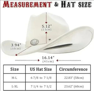 Chapeau de cowboy en polyester, style western robuste, pour la randonnée, le travail en extérieur, les aventures, les fêtes, la pêche et les sports. - Product Image 6
