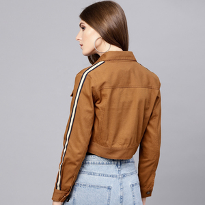 El más nuevo estilo Lady Denim Jean Jacket para mujer de manga larga Ropa de mujer Cantidad a granel Chaqueta de mezclilla Mujer - Product Image 3