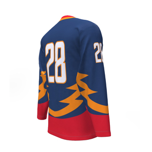 Fabricant de vêtements d'équipe sur mesure maillots de hockey sur glace OEM uniformes d'équipe professionnelle uniformes de hockey sur glace de haute qualité prix d'usine - Product Image 3