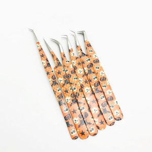 ชุดแหนบต่อขนตาสแตนเลสแบบมืออาชีพเคลือบด้วยกระดาษปลายเรียบ - Product Image 5