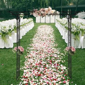 Arche de mariage glamour en fer noir pour cérémonie de mariage réception décoration de scène baby shower fabriquée en Inde - Product Image 6