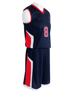 Maillot de basket-ball réversible en polyester, uniforme de basket-ball personnalisé - Product Image 4