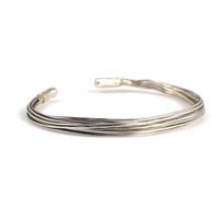 Bracelet en fil fin en argent sterling 925 pour femme, épaisseur 0,7 cm, 12 g, bijoux raffinés
