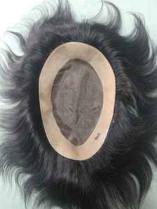 วิกผมและทูเป้สำหรับผู้ชาย Taz Hair Indian Remy Hair แบบฐานโมโน - เนื้อผ้านุ่ม น้ำหนักเบา เป็นมิตรกับสิ่งแวดล้อม - Product Image 3