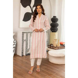 Conjunto de Camisa y Pantalón con Lentejuelas y Jacquard Lurex Rosa para Mujer, Ropa de Oficina, Tops Cortos, Tallas 2XL, 3XL, 4XL para Verano y Otoño - Product Image 5