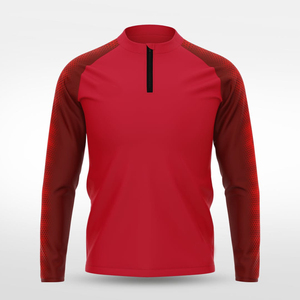 Chemises à manches longues à fermeture éclair sur le côté, réversibles, écologiques, sublimées, impression personnalisée, performance athlétique, respirantes, extensibles, ajustées - Product Image 5