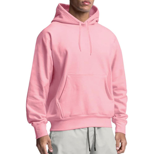 Sudadera con capucha de felpa francesa de algodón 100% para hombre superventas, forro polar liso con estampado personalizado de alta calidad para invierno, capucha OEM ligera - Product Image 2