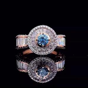 Bague de fiançailles et de mariage unisexe en argent sterling 925 poli, avec moissanite conique baguette de 5 carats certifiée IGI - Product Image 1