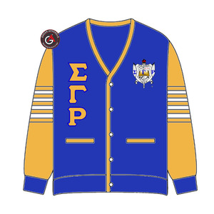 Sigma Gamma Rho Soror Embroidery Women Acrylic <b>Cardigans</b> | SGRho Sorority Embroidered Ladies Custom Style <b>Cardigan</b> <b>Sweater</b> - Product Image 6