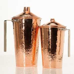 Elegant Customized Pure <b>Copper</b> <b>Jug</b> for Serving Water Juice Cocktails & Other Liquids Elegant Pitcher - Product Image 1