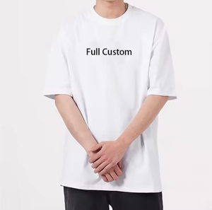 Camiseta Extra Grande Personalizada 2025, 100% Algodón, Cuello Redondo, Estilo Europeo, Corte Holgado, Manga Corta de Verano, 220 Gramos, para Hombre, Cómoda - Product Image 5