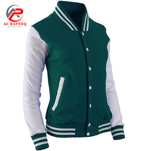 Chaqueta Varsity de Invierno a la Moda, Personalizada con Logotipo Frontal, Forro Acolchado, Exterior de Algodón Ecológico, Forro de Nailon, Resistente al Viento, con Lana - Product Image 2