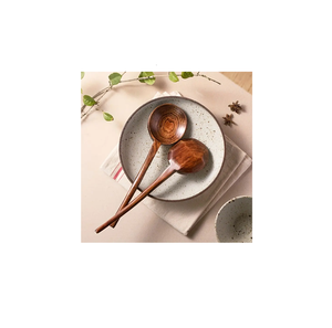 New <b>Wood</b> Soup <b>Ladle</b> Spoon and Kitchenware and Restaurants Soup <b>Ladle</b> for Kitchen Accessories for 2 Piece - Product Image 6