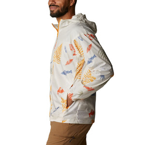 Veste coupe-vent coupe ajustée avec fermeture à glissière, capuche avec cordon de serrage et ourlet élastique conçu pour le style streetwear et un usage quotidien - Product Image 2