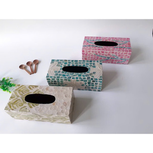 Portapañuelos de Nácar de Lujo de Vietnam para Decoración de Vestíbulos de Hotel, Solución Sofisticada para Guardar Servilletas en Mesitas de Noche de Dormitorios - Product Image 6