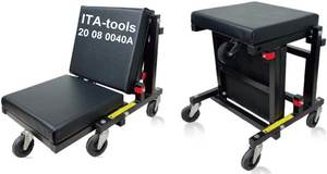 Herramientas ITA Taiwán, Taburete Rodante 2 en 1 de 450 mm (18\") / Asiento Rodante de 150 mm (6\") con Capacidad de 155 kg, ODM OEM - Product Image 2