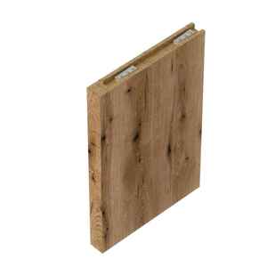 Lavabo vertical en bois de chêne naturel de 30 cm - Product Image 1
