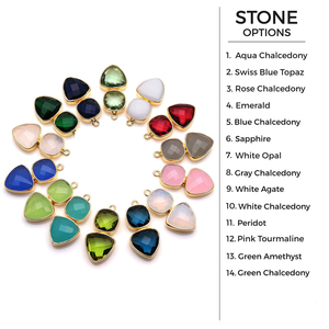 Dije de Zafiro Cuarzo de 10 mm con Bisel, Plata de Ley 925, Gema Azul Real, Dije para DIY, Bisel con Piedra de Nacimiento - Product Image 5