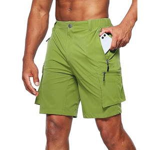 Pantalones cortos Cargo para senderismo para hombre, pantalones cortos de viaje al aire libre de secado rápido para hombre con material informal multibolsillo 88% nailon, 12% Spandex - Product Image 4